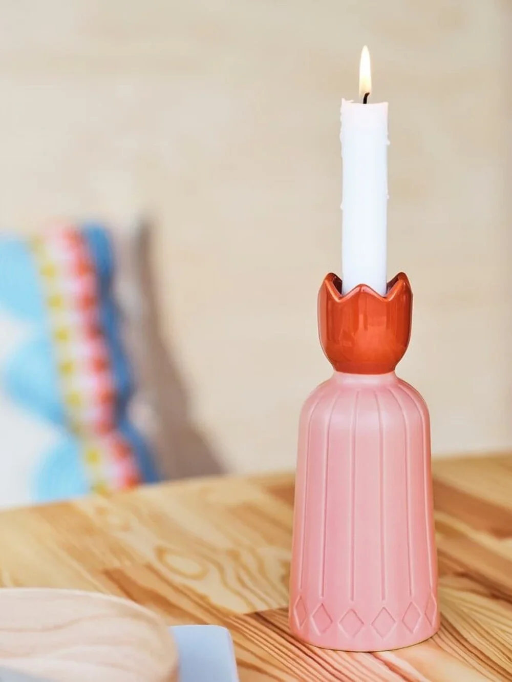 Ikea OMMJANGE Candlestick Candle Holder 7 ¾ 